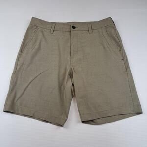 Vuori Shorts Mens 30 Beige Stripe Performance Stretch Chino 9" Inseam Casual